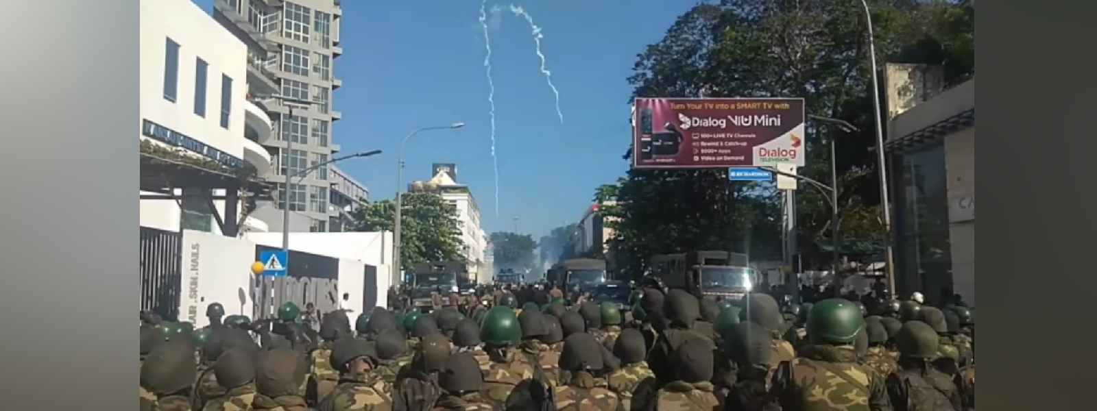 NPP විරෝධතාවට ජල හා කඳුළු ගෑස් ප්‍රහාර